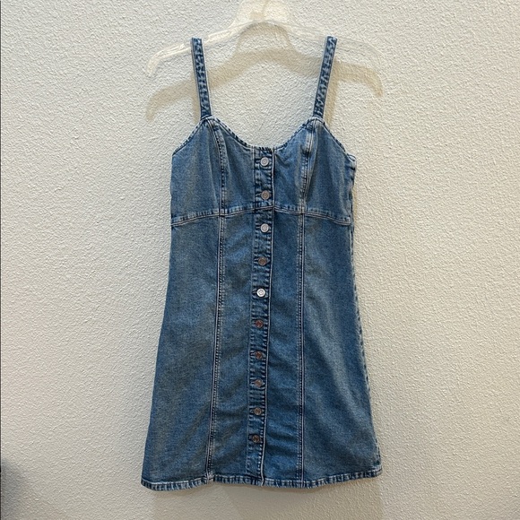 Gap Denim Mini Dress Size 4 - Picture 2 of 12